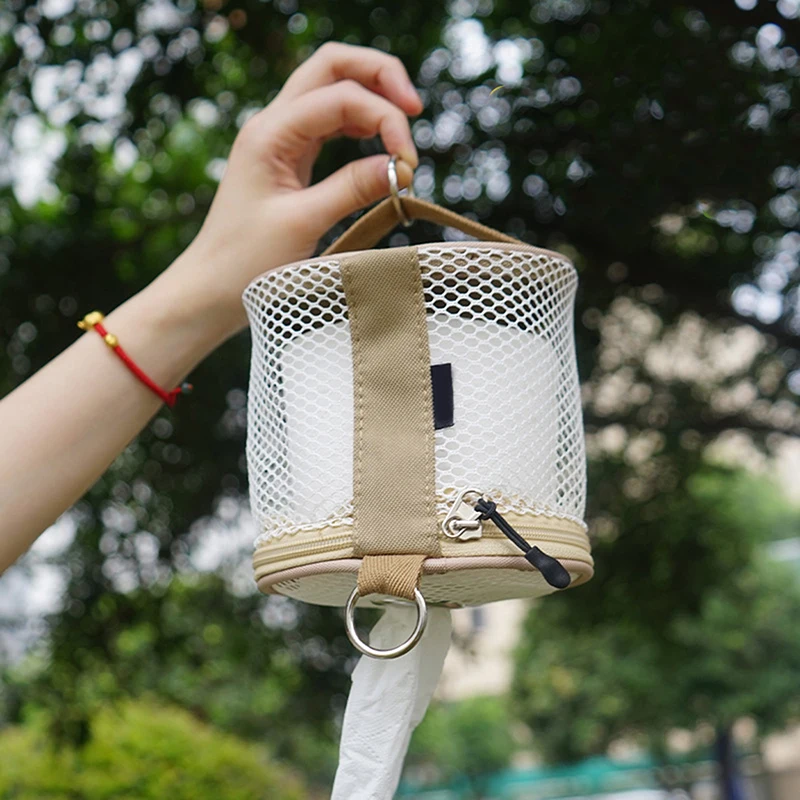 

1PC Camping Tissue Case Roll Paper Storage Bag With Hook Portable Tissue Holder Tent Hanging Napkin Holder Camping Supplies