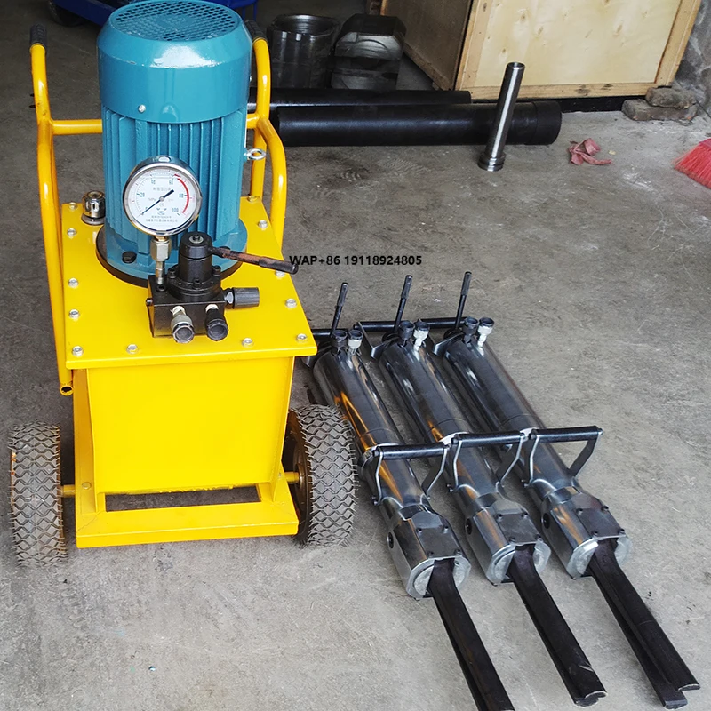 Remote Control  Engine Hydraulic Rock Drilling and Splitting Machine for Hard Rock Breaking in Tunneling Projects