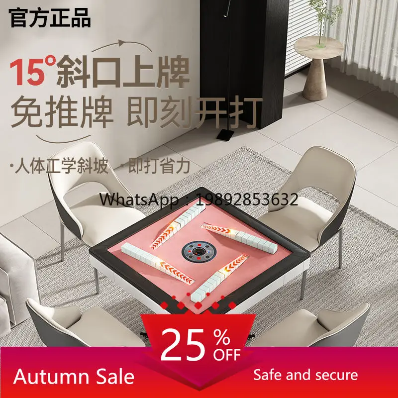 A1  Fully Automatic Intelligent Roller Coaster Mahjong Machine Dining Tle Dual-use Heating Folding Mahjong Tle
