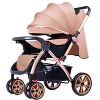 Huaying High-view Stroller Can Sit and Fold Four-wheel Shock-absorbing Two-way Children's Baby Stroller Stroller