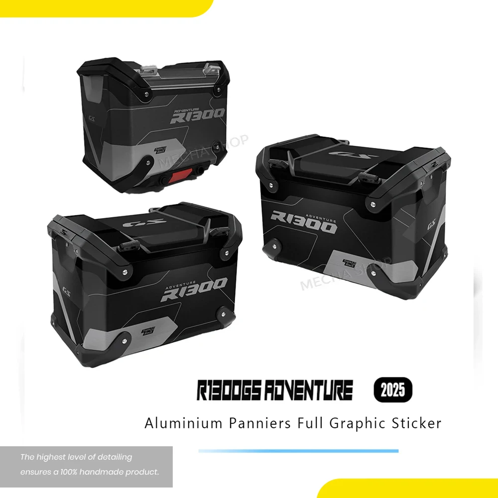 For R1300GS ADV GS1300 Adventure 2024 2025 R1300GSA Suitcase Stickers Motorcycle Protection Kit Decals Top Box Stickers