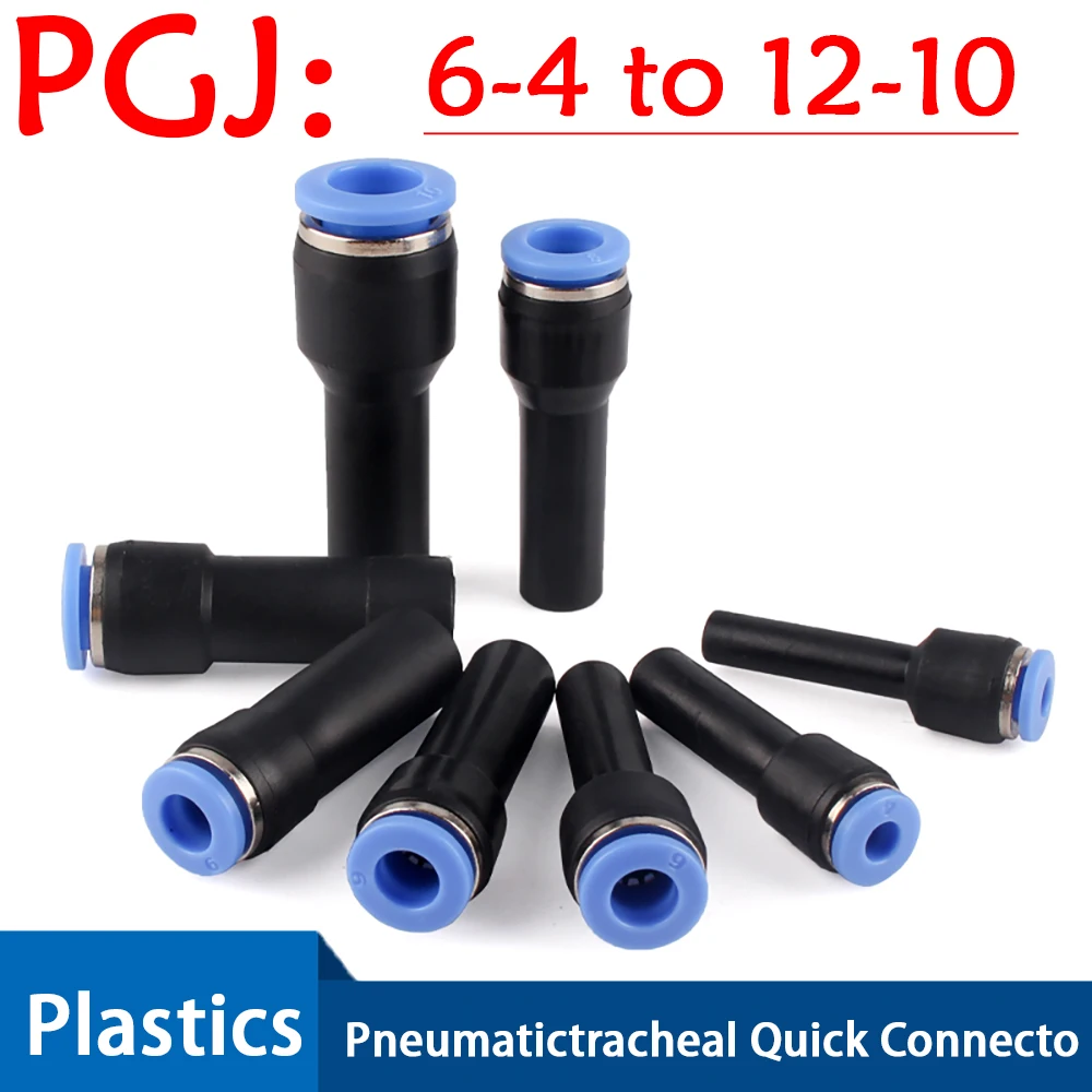

Pneumatic Fittings PGJ 4mm 6mm 8mm 10mm 12mm 14mm Straight Reducing Connectors Air water Hose Tube Push in Gas Quick Joints
