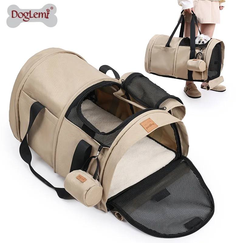 

DogLemi Pet Travel Outing Handbag Removable Inner Pad Dog Backpack Pet Breathable Pet Multifunctional Travel Bag