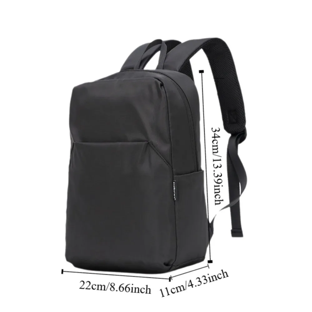 Practical Mini Men's Backpack Waterproof Black School Bags Portable Nylon Travel Backpack School Use