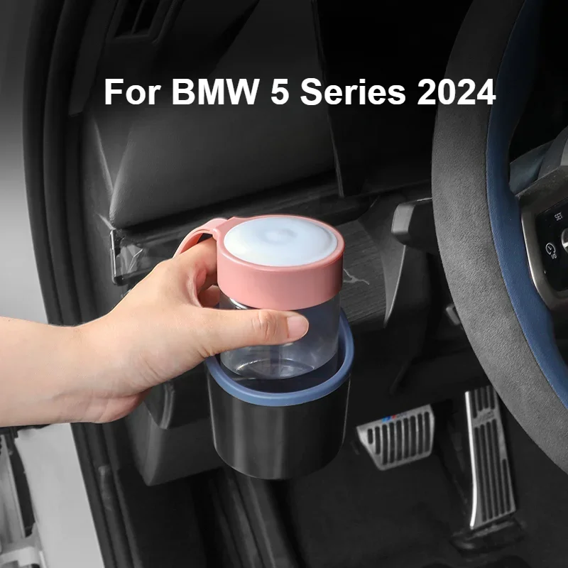 For BMW 5 Series i5 G60 2024 Center Console Instrument Water Cup Holder Car Organizer Auto Interior Stowing Tidying Accessories