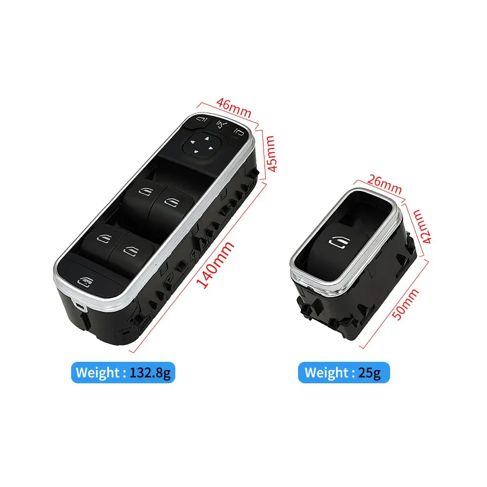 Master Power Window Switch For Mercedes A Class B Class CLA GLA GLB W247 W118 W177 1729056800 Fits A180 B200 GLA220 Models 3