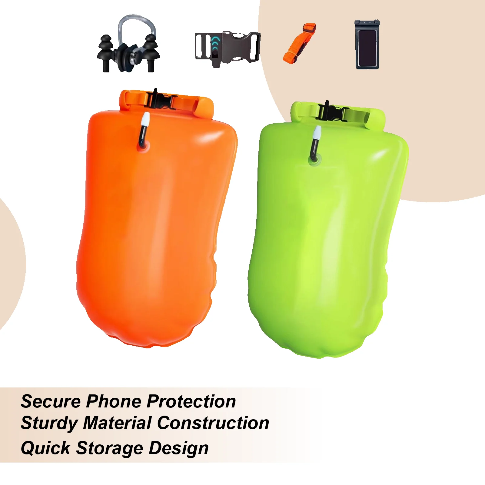 

Открытый безопасный плавательный буй, многофункциональная поплавковая сумка с поясным ремнем, водонепроницаемая сумка для хранения спасательного пояса из ПВХ для водных видов спорта