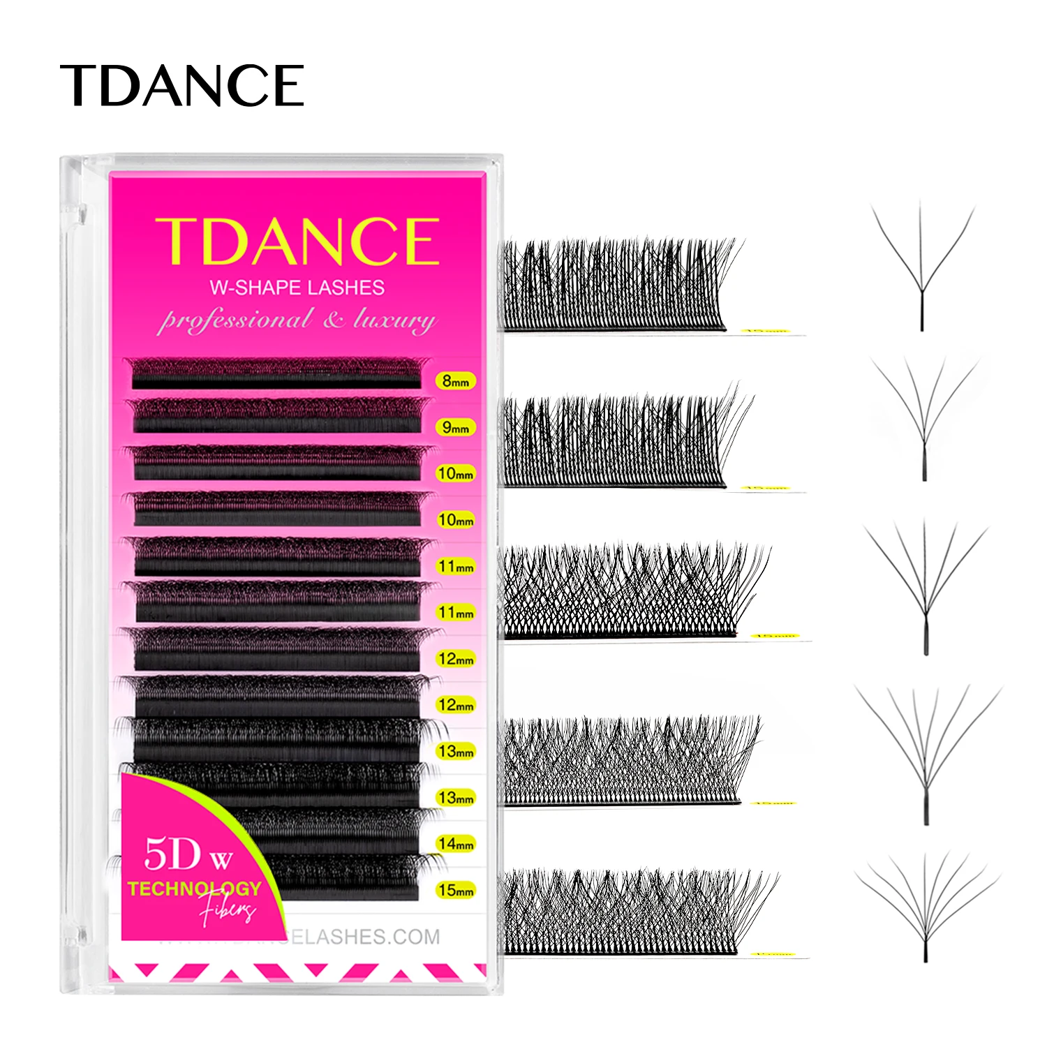 Eyelash Extension Volume Styles - TDANCE W‑Style ขนตาปลอมแบบอัตโนมัติ 3D 4D 5D