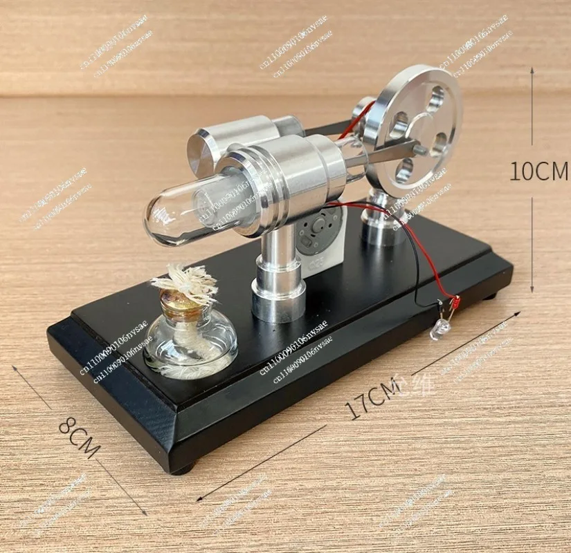 Creative Gift Physics Experiment DIY Power Generation Toy Engine Stirling Engine, Star Ring Engine Model,