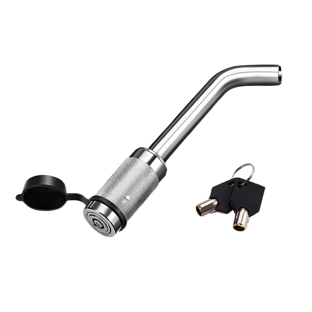 

Wheel Trailer Lock Hooks Hitch Receiver Silver Carbon Steel Caravan Accessories