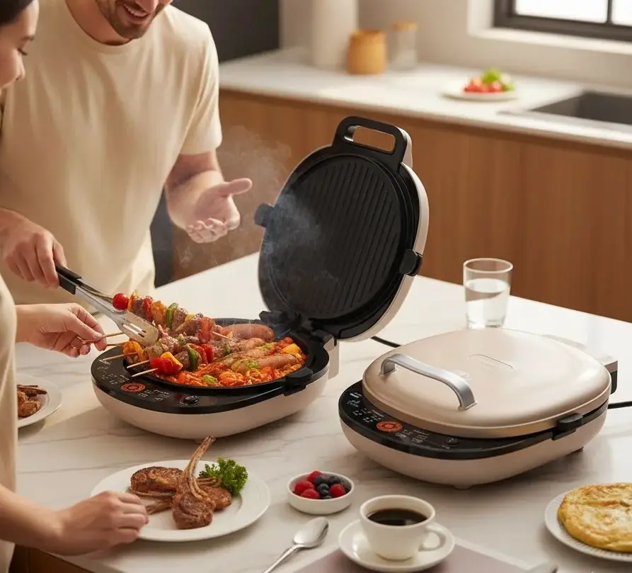 New 0 Fluorine Electric Cake Pan Deepened & Enlarged Double-Sided Heating Removable Washing Household Pancake Machine