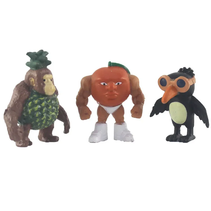 24 pçs conjunto italiano brainrot tung tung tung sahur tralalero tralala estatueta mini ornamentos figura de ação brinquedos crianças presentes aniversário