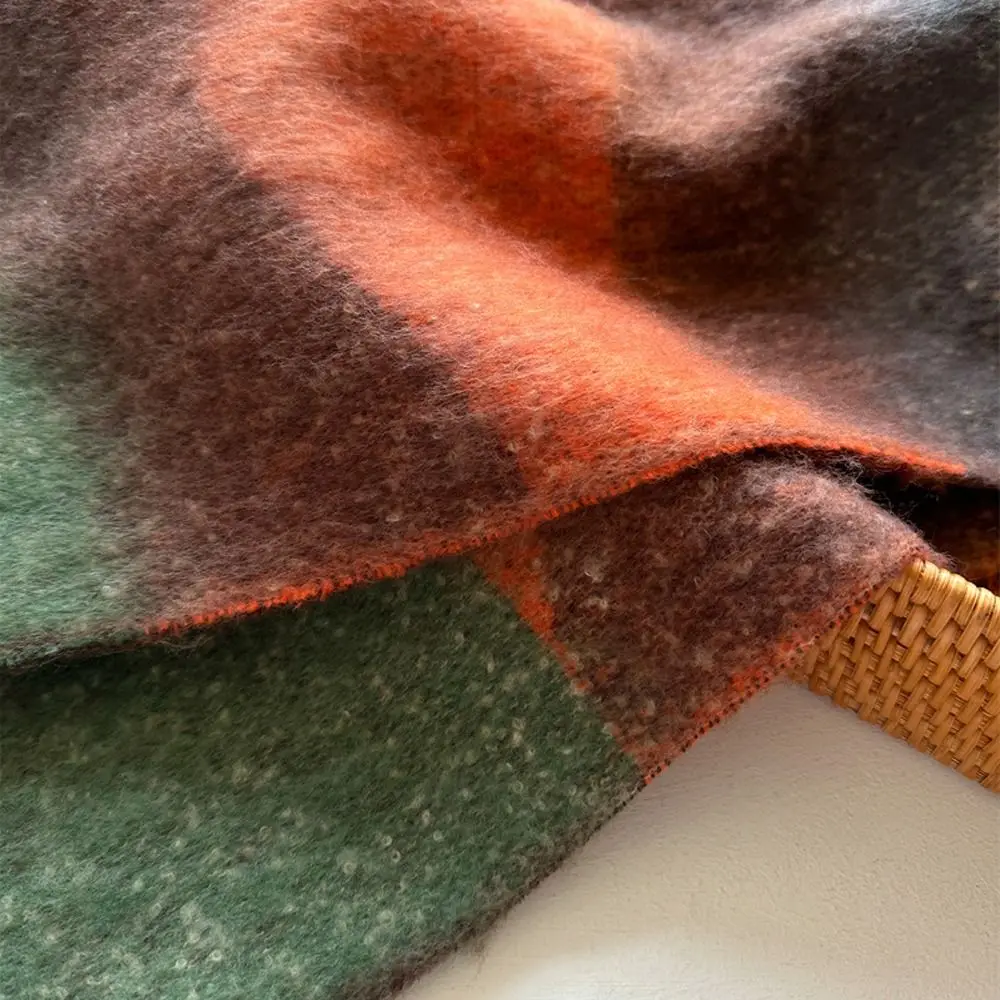 

Новый разноцветный шарф, шаль, утолщенный, морозостойкий, сохраняет тепло, ветрозащитная пашмина, осень-зима