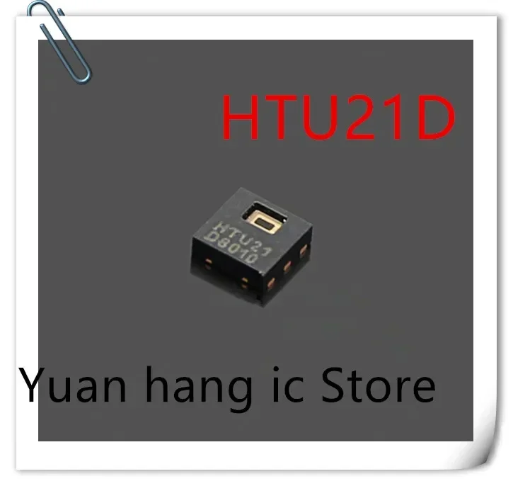 Capteur de température relatif miniature HTU21D HTU21 DFN-6 3.8 V 10 mA, 10 pièces/lot