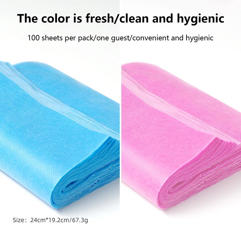 100 قطعة من وسادات تصفية مجمع الغبار للأظافر للاستعمال مرة واحدة غير منسوجة قابلة للتشذيب وغير قابلة للتساقط لصالون الأظافر