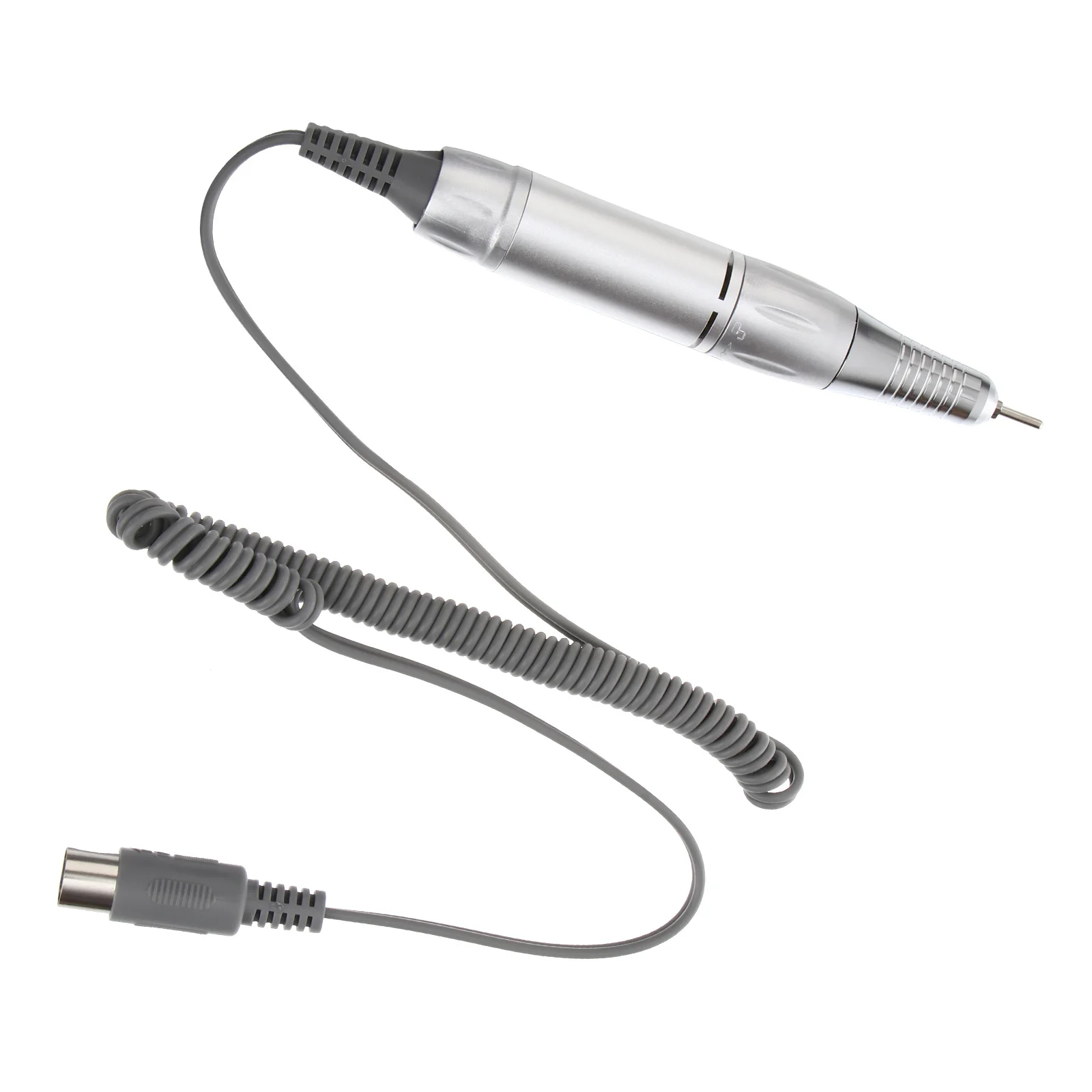 

Electric Nail Drill Handpiece Pen Low Noise Lightweight Durable For 202 Machine Silver White Nail Accessories