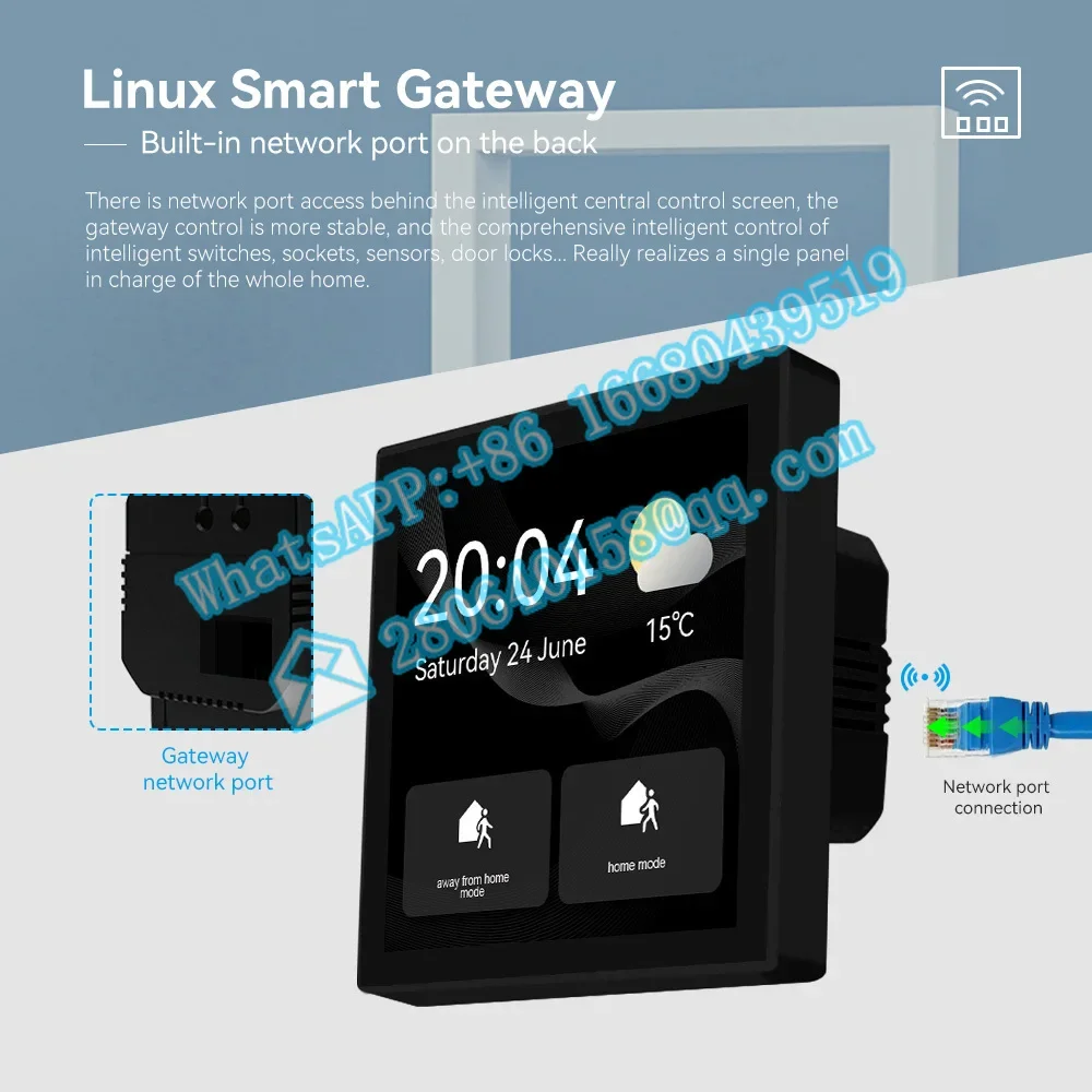 2022 Neuzugang Smart Villa Home Automation Systems Gateway mit ZigBee-Touchscreen-Funktion