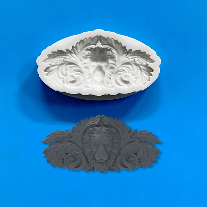 Cross-border Europe and the United States statue four-piece silicone mold figure statue lion statue silicone mold.