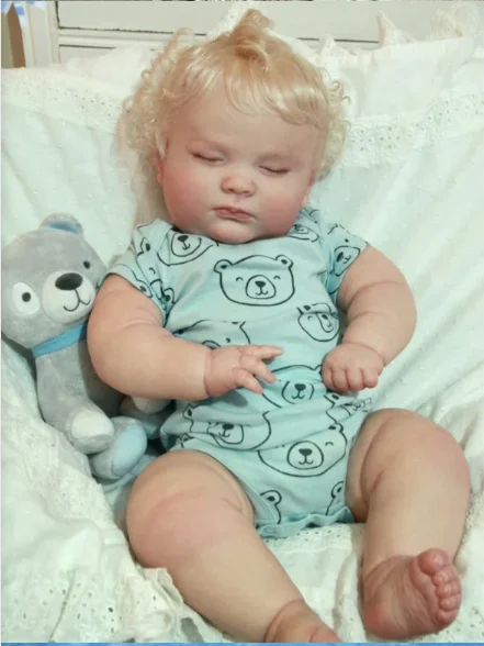 

24-дюймовая кукла Джозеф Реборн, реалистичная 3-месячная виниловая неокрашенная готовая кукла для сна для малышей