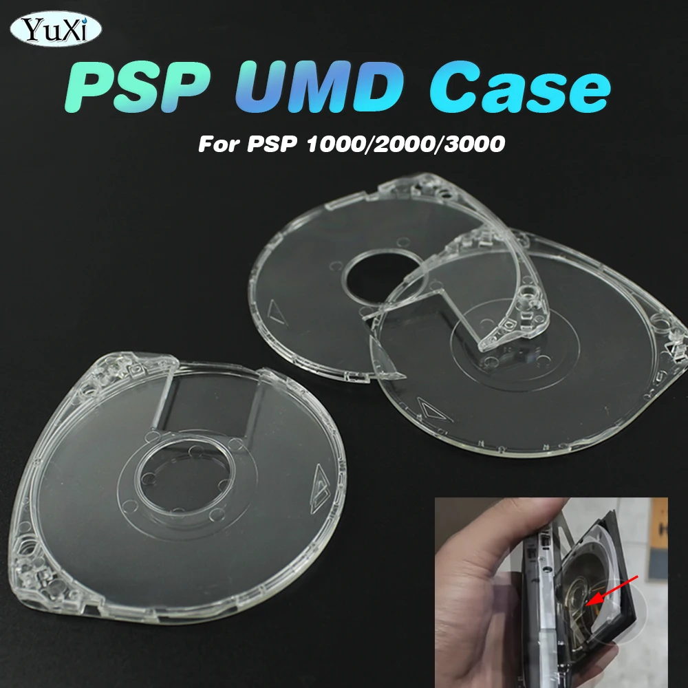 

1Pcs Game Disc Storage Shell Cover Optical Disc Case PSP UMD For PSP1000 2000 3000 Transparent Disc Case Replacement Accessories