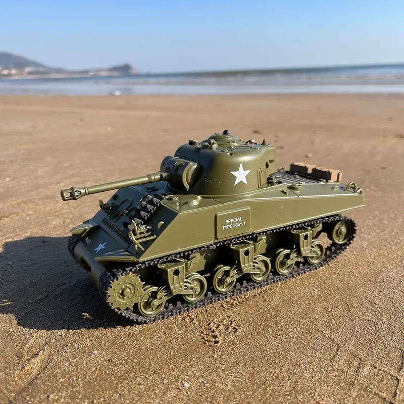 Nieuwe 1/30 Wereldoorlog Ii Amerikaanse Sherman/Pershing Op afstand bestuurbare Tank Battle Model Ouder-kind Interactief Infrarood Battle Speelgoed