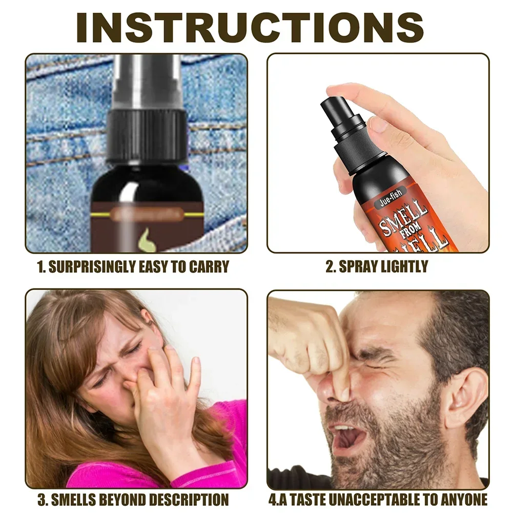 30ml Fart Gag Spray Prank Joke Plastic Terrible Smell Spray Party Supplies Spoof Odor Spray for Adults Kids Halloween Funny Toys view 4