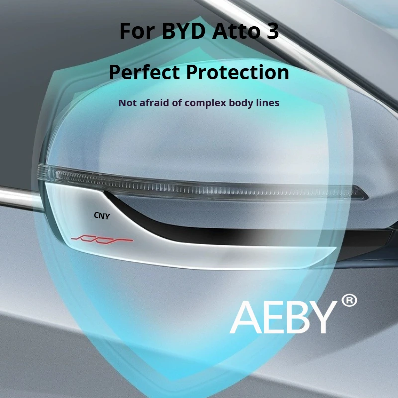AEBY For BYD Atto 3 Smart Driving Edition 2022-2025 Rearview Mirror Protector Set,Car Side Mirror Guard,Scratch Proof Protective