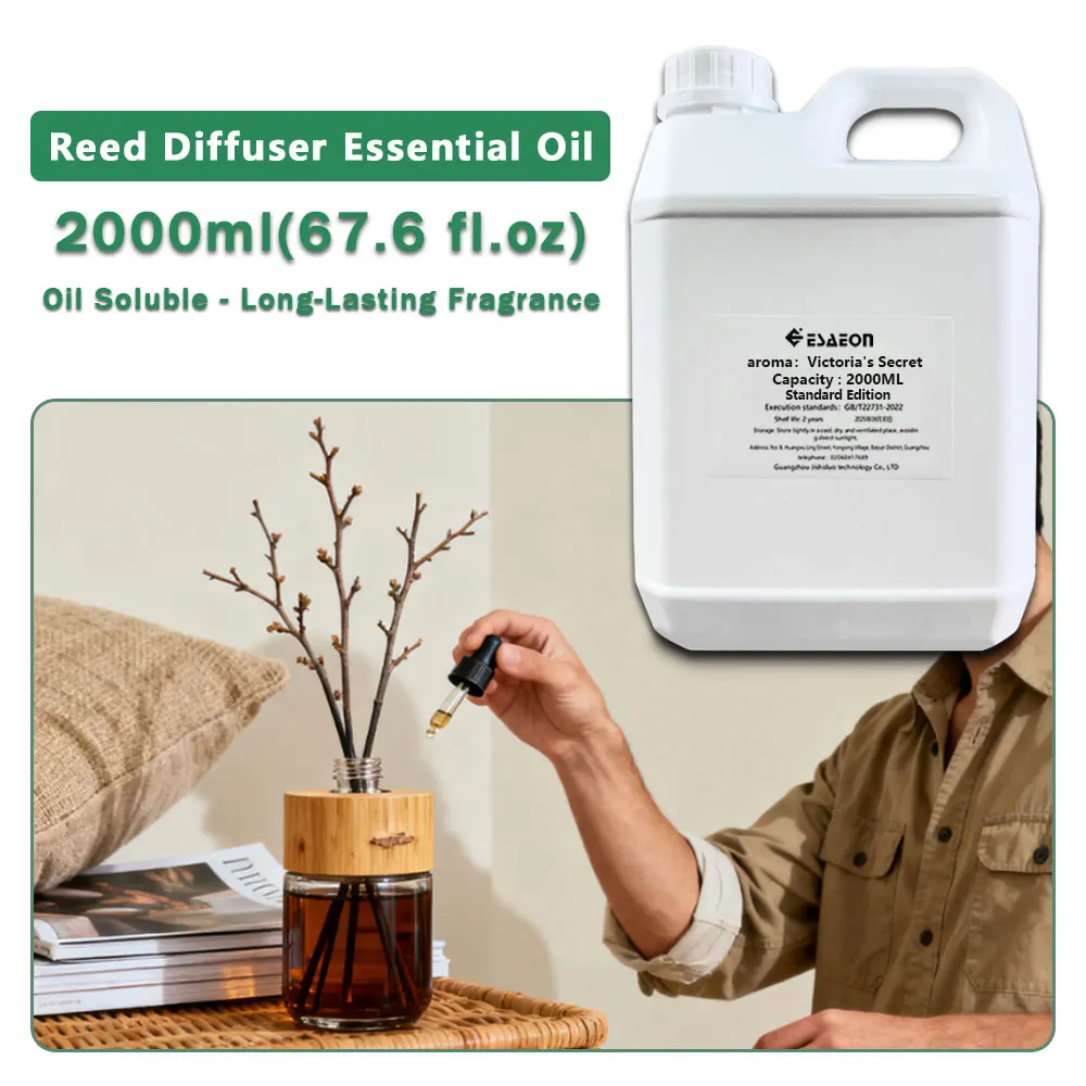ESAEON Essential Oils - Vine Diffuser Replenishes Aromatic Oil, Aroma Reed Diffuser Oil, Victoria's Secret - 2000ML (67.6 fl.oz)