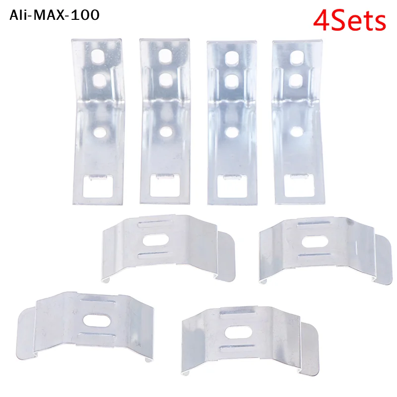 【Au】4Sets Blinds Accessories Metal Louver Bracket Mounting Holder Brackets Curtain Fixing For Window Fixation
