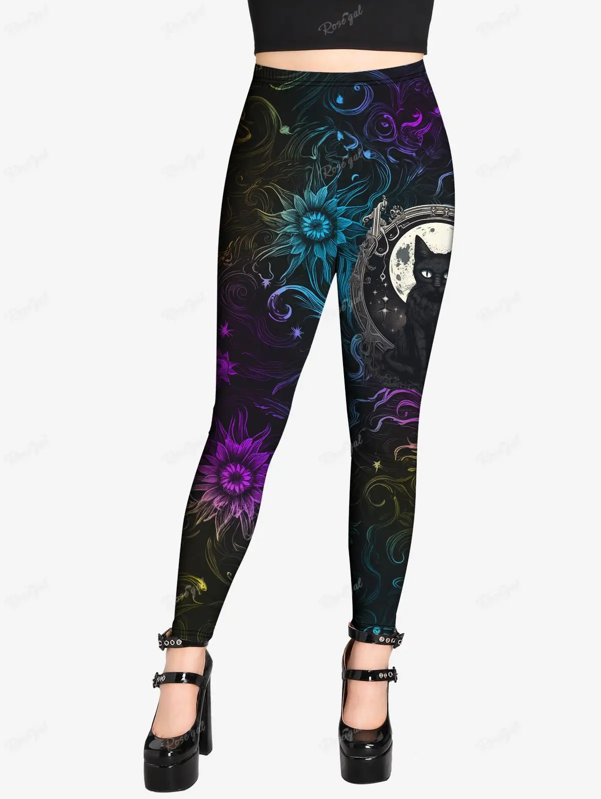 XS-6X Plus Size Gothic Women\'s Skinny Leggings 3D Skull Cat Dinosaurs Print Pencil Pants Bottoms Female All Season Wear Trousers