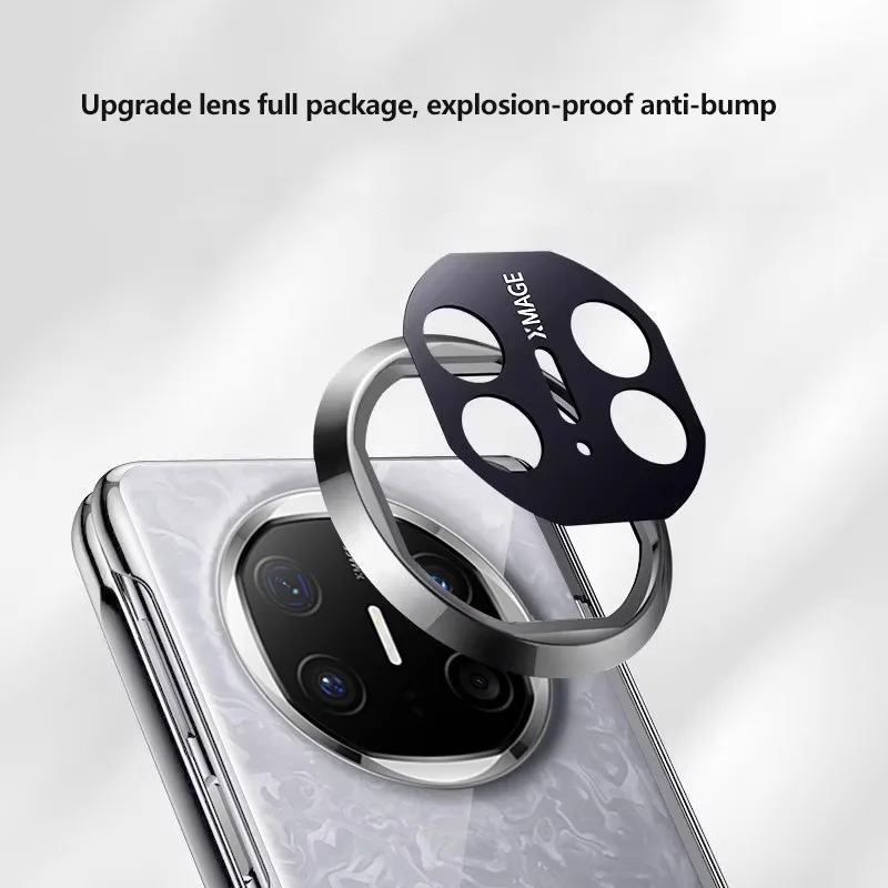 Electroplating Transparent Phone Case For Huawei Mate X6 X5 X3 5G Magnetic Hinge Screen Glass Full Protective Cover