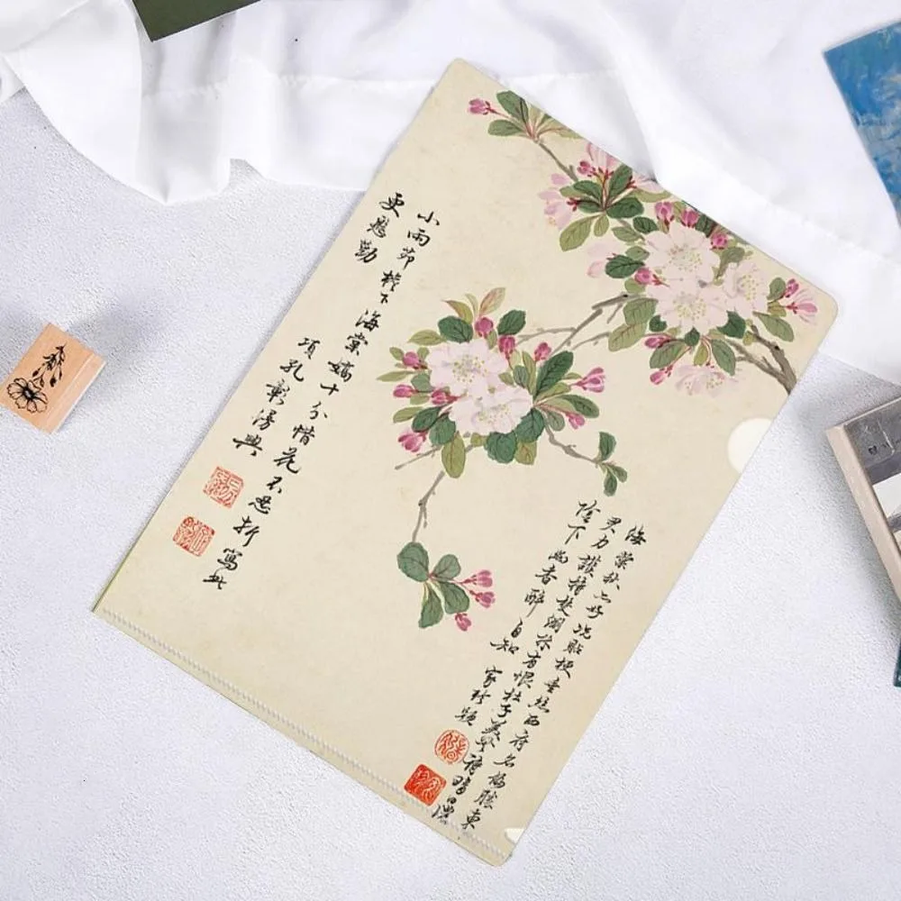 

Funny Storage Bag L Shaped Folder Documents Presentation Folder A4 File Folder Archaic Prosody Series Paper Organizer School