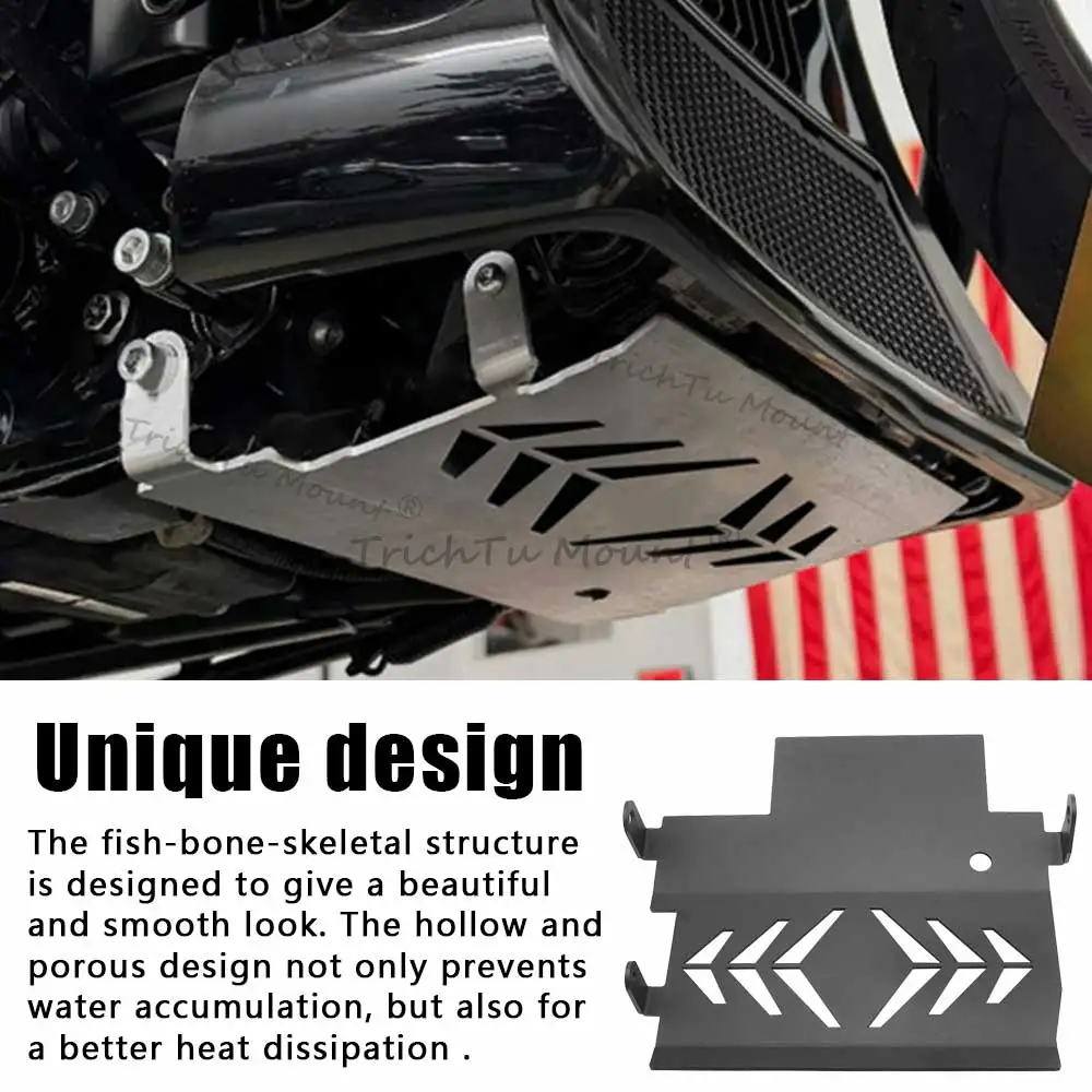 Harley CVO Road Glide Street Glide FLTRXSE 2023 2024 엔진 스키드 플레이트 하부 엔진 섀시 보호대 용 오토바이 액세서리