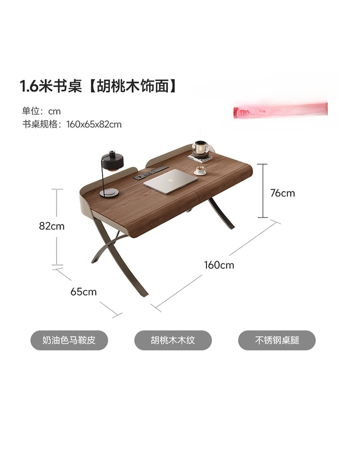 Italian minimalist desk light luxury modern desk home study computer desk high-end boss writingand