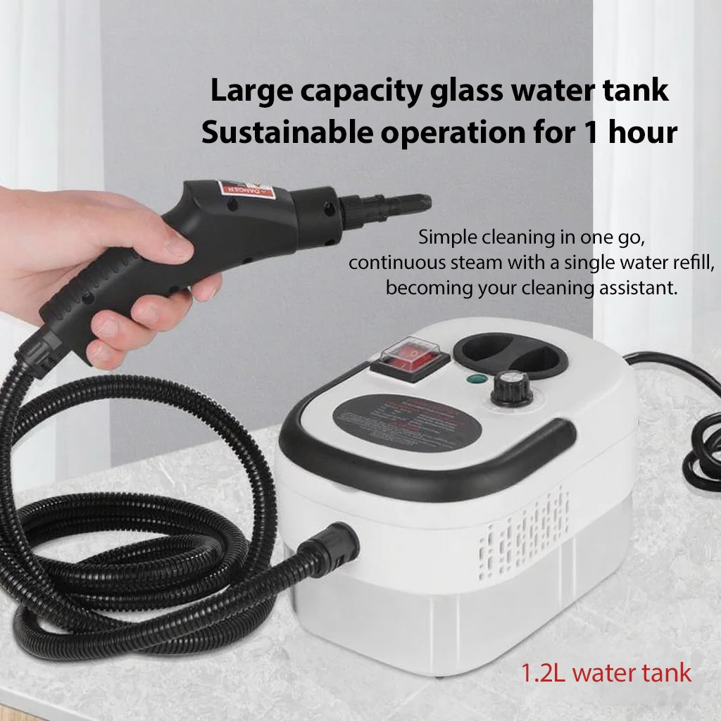 

2500-watt steam cleaner, 220V/110V, high pressure, high temperature, home air conditioning, kitchen, car, steam cleaner