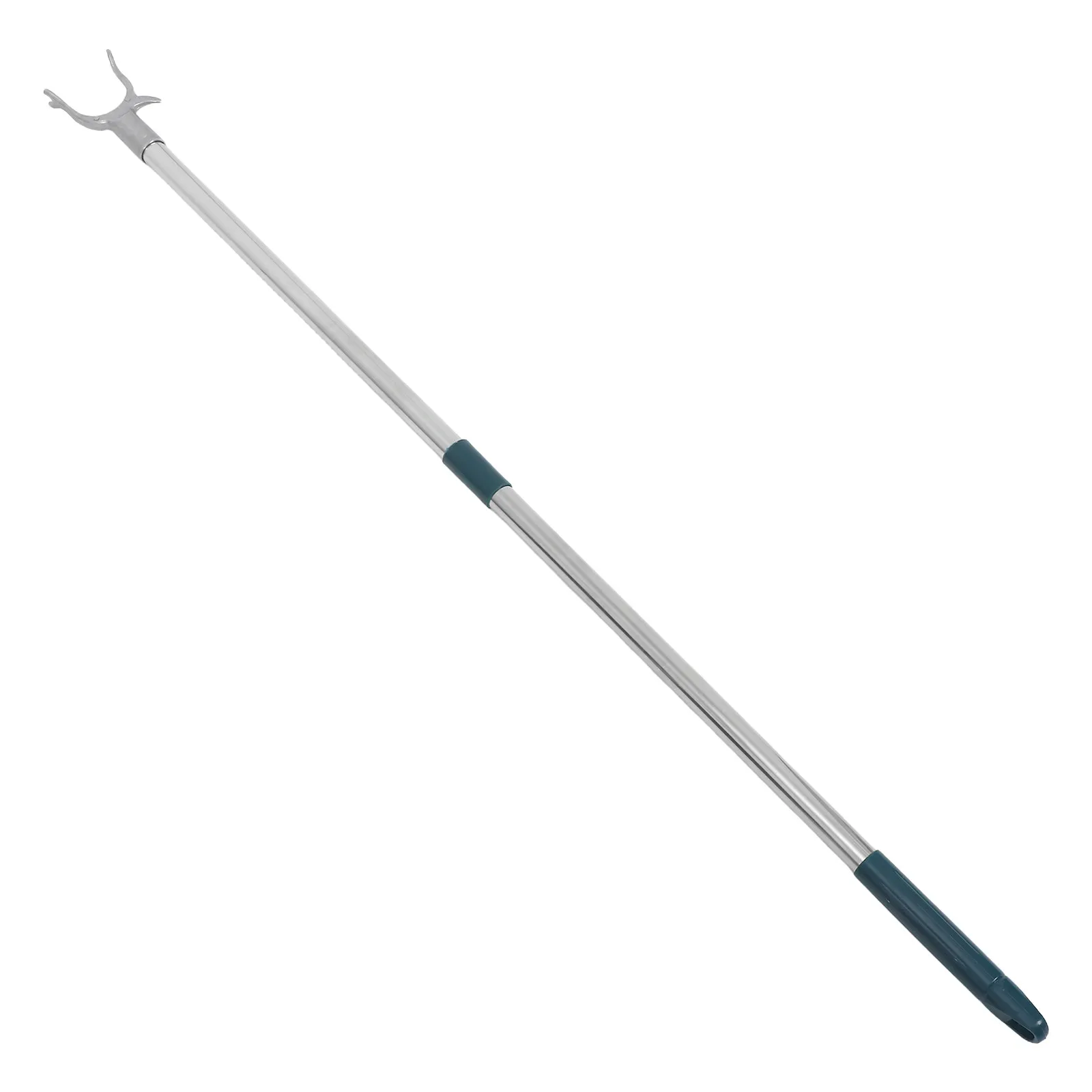 Stainless Steel Adjustable Clothes Reach Pole with Fork Head for Balcony Outdoor Indoor Clothes Drying Hanging High Reach