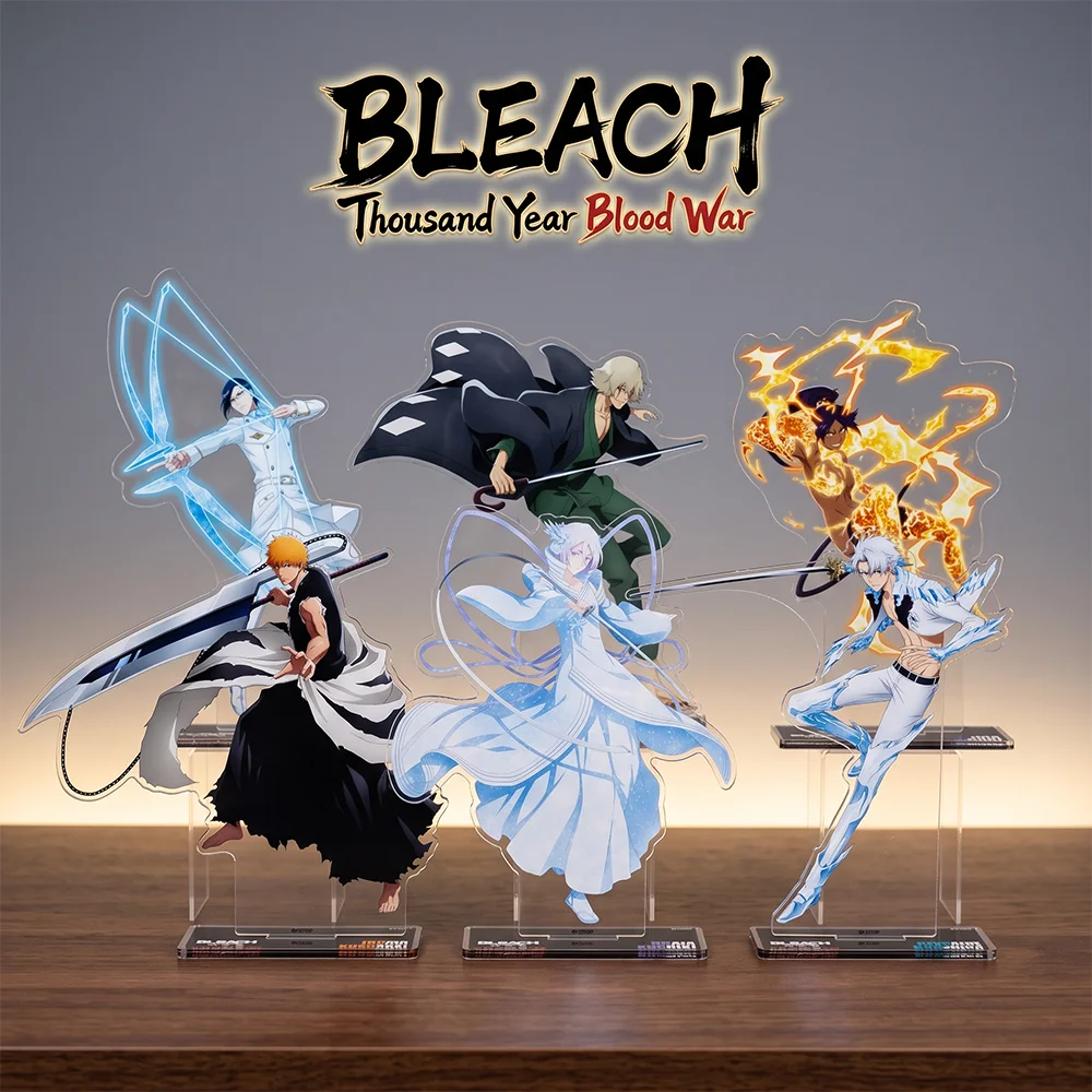 BLEACH Thousand Year Blood War Ichigo Rukia CAFE 15CM Acrylic Stand Keychain 2026 New Anime Stand Table Display Decor Fans Gift