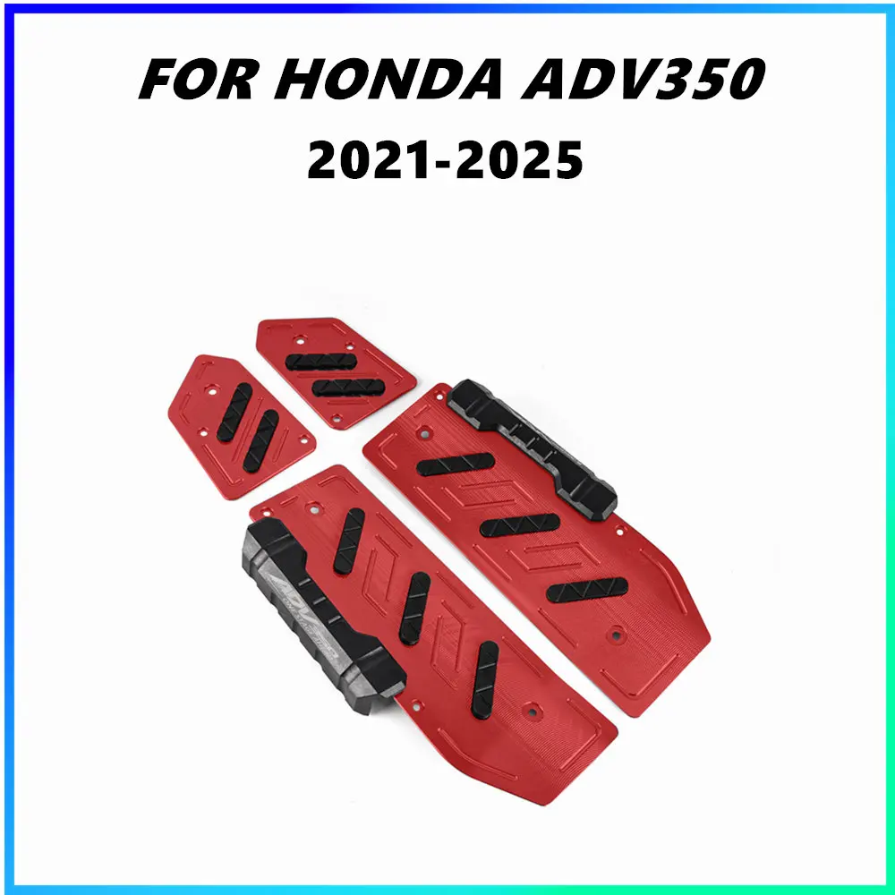 Motorcycle Footpads For Honda ADV350 Aluminum Alloy Pegs Plate Pedal Modified Skid proof Footrest Motor accessories 2021-2025