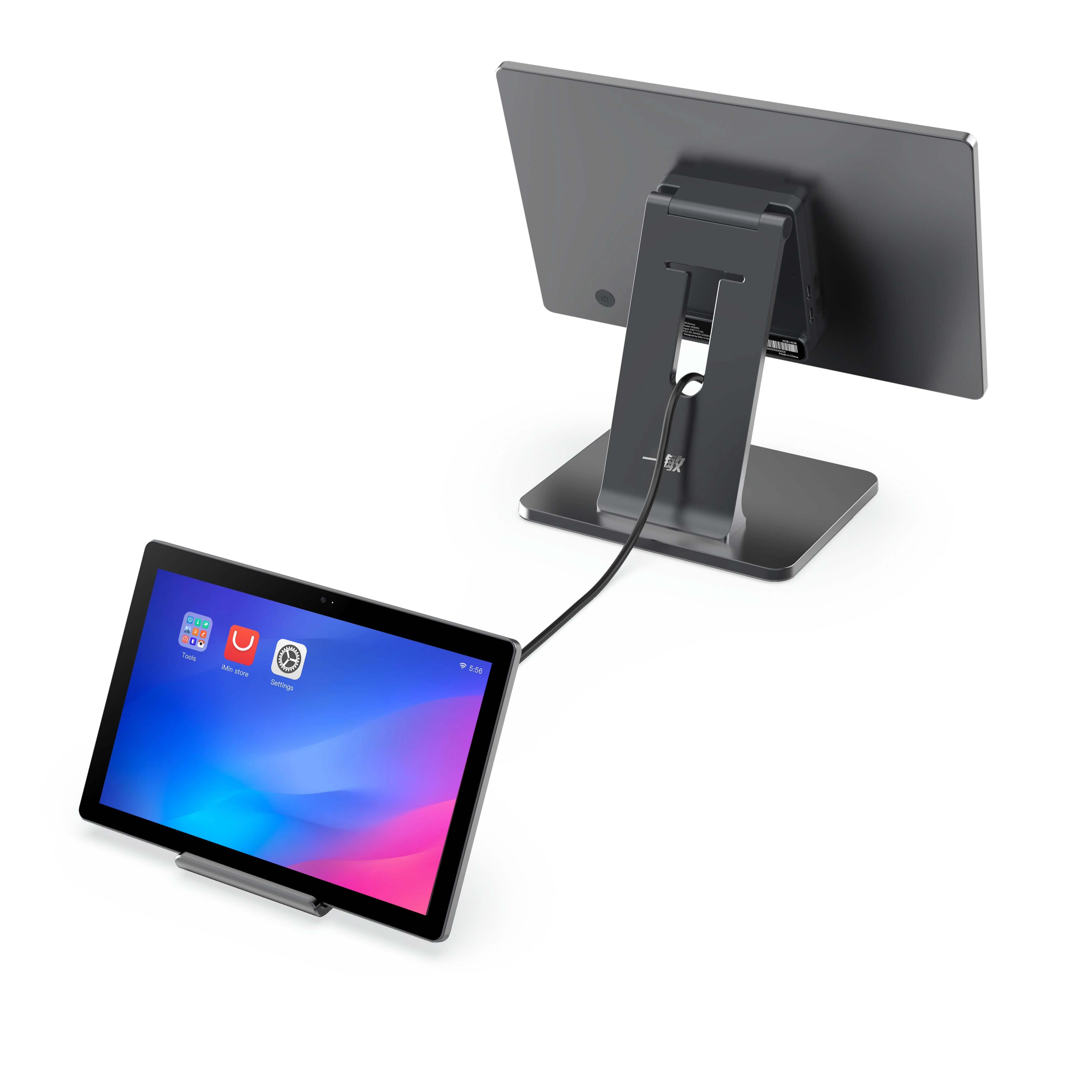 EPOS Systema Android ARM 15.6+10.1\" Kassa POS Machine Alles-in-één La Caja Registradora Del Sistema Android --- XBYY