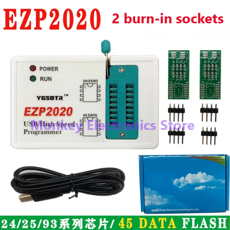 EZP2020 USB Programmer 24/25/93/45FLASH Motherboard Routing LCD Bois Chip Burner