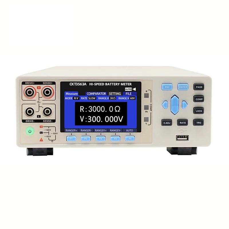 Chuangkai CKT3563A Desktop Battery Tester Low-resistance Batteries Capacity 3KΩ Voltage 300V DC LCD TFT Display