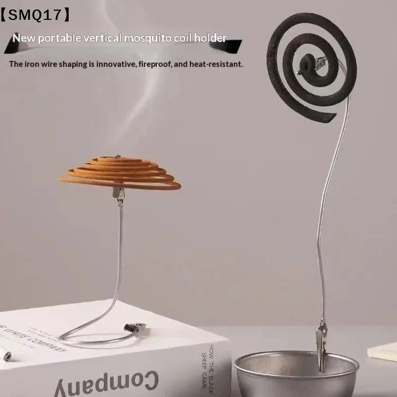 Metal Incense Clip For Mosquito Coil And Incense Stick Desktop Clamp Garden Tool Fragrance Diffuser Home Decor【SMQ】