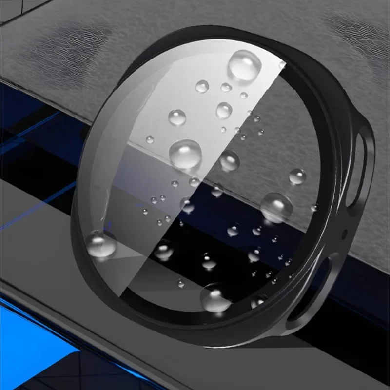 Casing untuk Jam Tangan Samsung Galaxy 8 44Mm 40Mm Aksesori Pelindung Layar Kaca Antigores Penutup Bumper PC Jam Tangan Galaxy 8 Pelindung