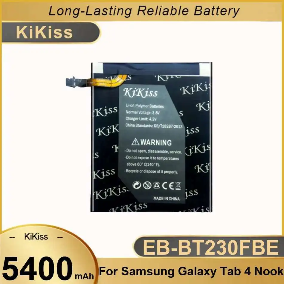 

Высокопроизводительный аккумулятор для планшета EB-BT230FBE 5400 мАч для Samsung Galaxy Tab 4 Nook T230 T231 T235 SM-T230 SM-T231 SM-T235