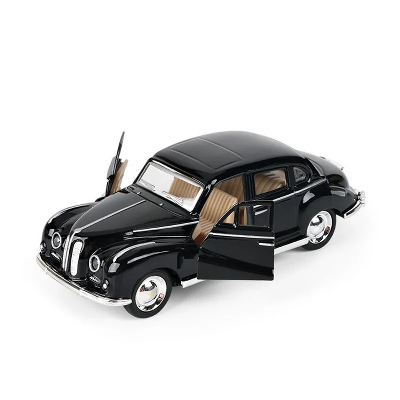 Modelo de coche clásico Retro de aleación 1/32, coche extraíble, juguete fundido a presión para niños, decoración de coche clásico de simulación, colección de juguetes para niños, regalos