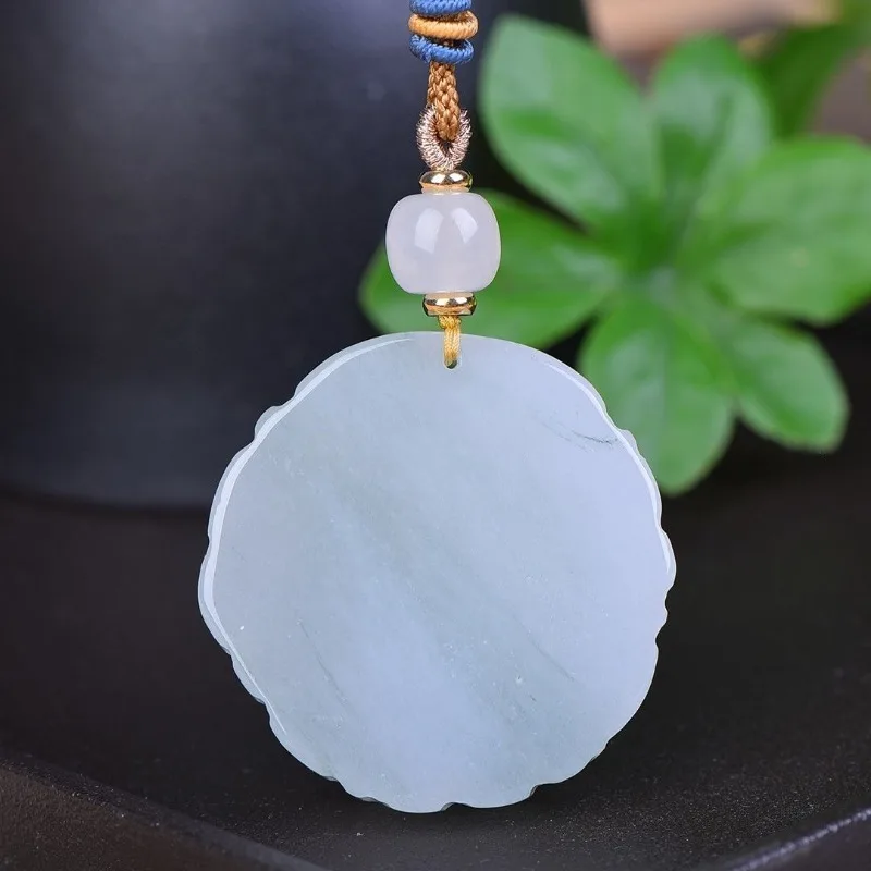 Gold Silk Jade Pendant