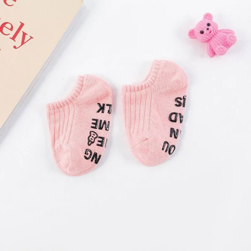 Cute Baby Anti-slip Socks Breathable Cotton Rubber Floor Boys Girls Ankle Socks Newborn Infant Toddler Kids Socks 0-7years Old