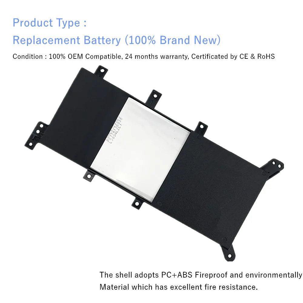 New Laptop Battery For ASUS X554L X555L X555LB X555LN X555 X555LD X555LP F555A F555U W519L F555UA VM C21N1347