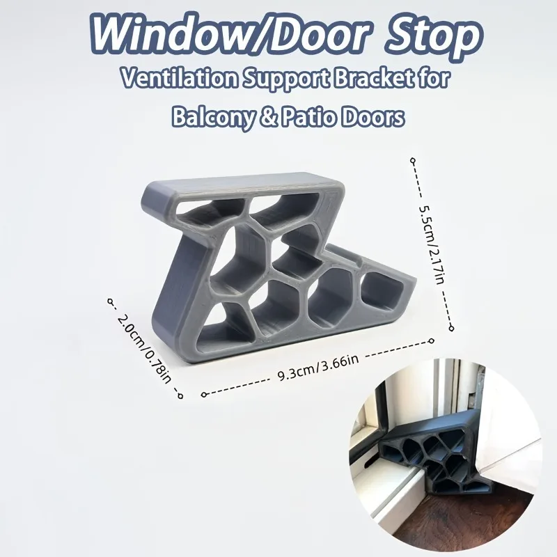 2pcs heavy-duty door and window stoppers, window/door stop ventilation support brackets, window anti-collision buffer strips