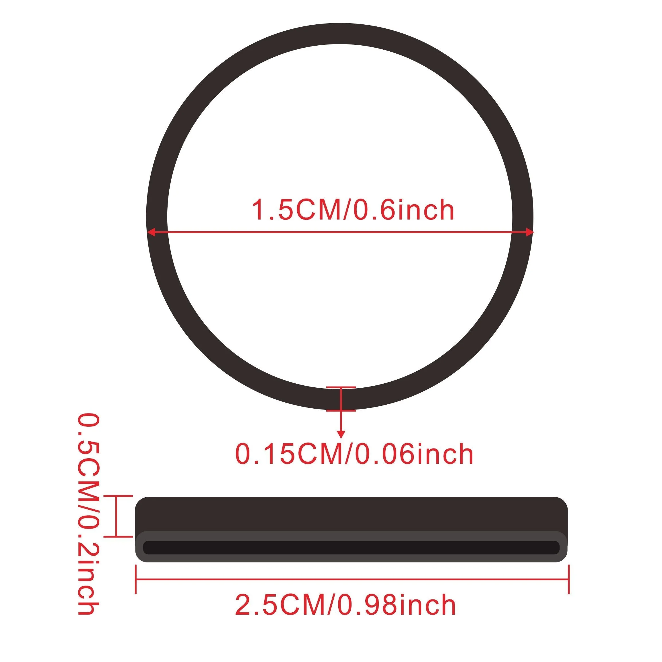 Imagem -03 - Elastic Black o Rings Bandas de Borracha Stretchable Anéis de Látex Suprimentos para Papelaria Doméstica Pacote de Escritório 400 Pcs